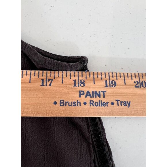 Lou & Grey Women's Gray Faded Black V Neck Flowy Swing Sleeveless Dress Size XS - Picture 8 of 10